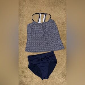 Women's Kona Sol Navy Blue Tankini Set